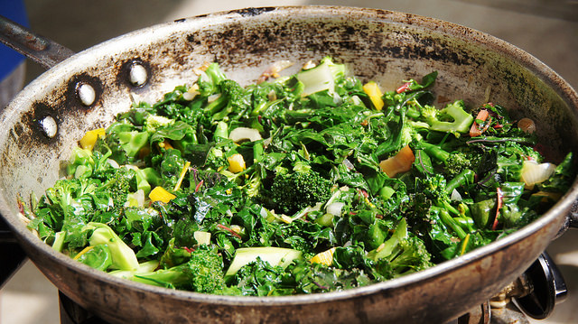 Spring Greens with Miso Dressing