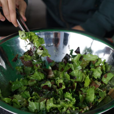 Mixed Green Salad with Ginger Dressing