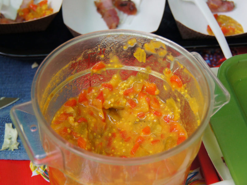 Red Pepper and Tomatillo Chutney