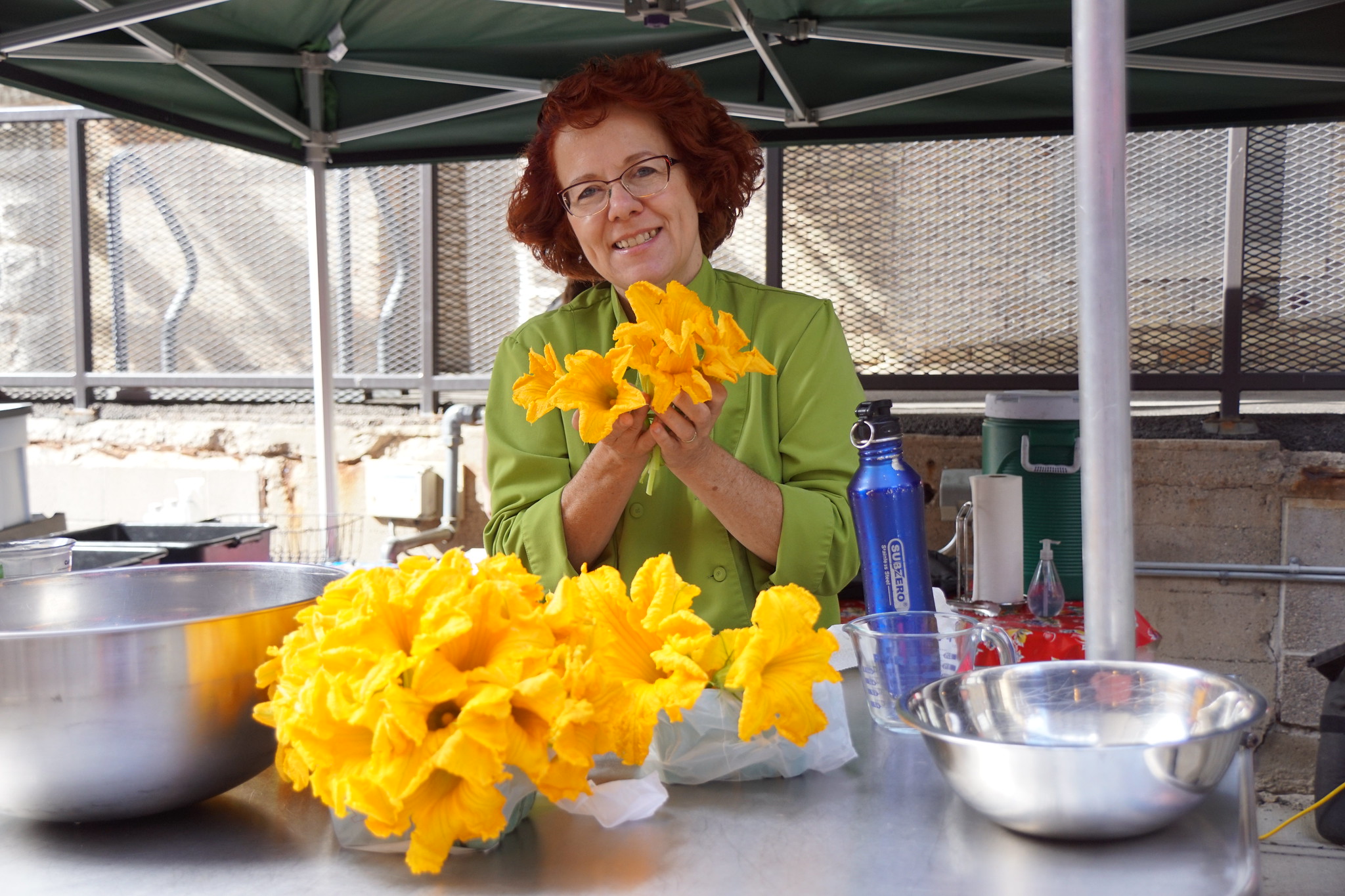 Robin Asbell squash blossoms