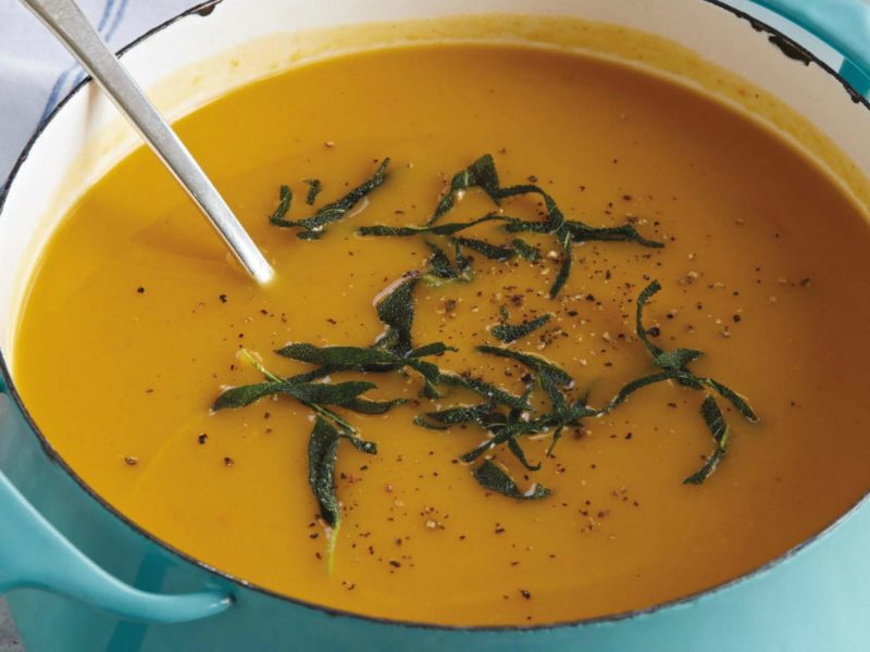 Winter Squash Soup with Sage