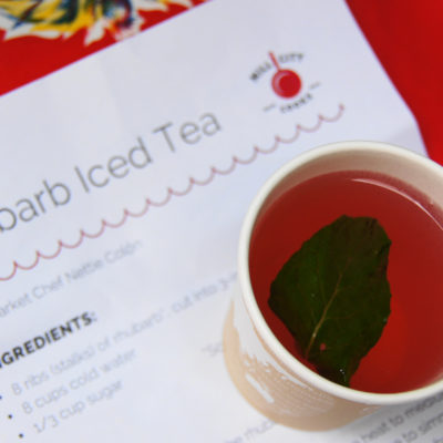 rhubarb Iced tea