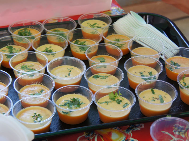 chilled spiced carrot soup